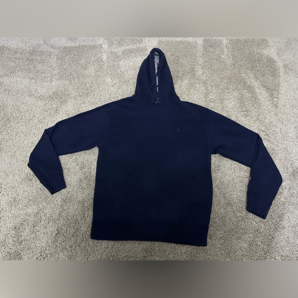 Navy blue champion hoodie sweatshirt